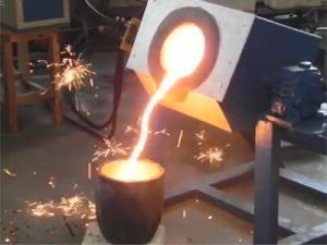 Schmelzofen für NE-Metalle und FE-Metalle Schmelzinduktionsofen Mittelfrequenz-IGBT-Ofen