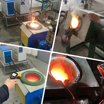 Einjährige Garantie Induktionsschmelzofen für Energieeinsparungen bei der Metallschmelze