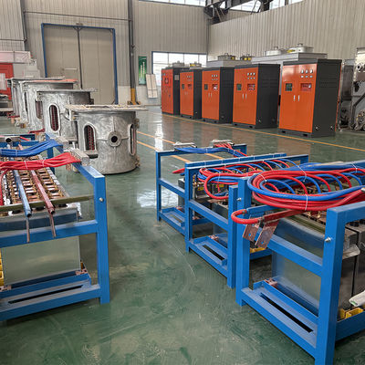 800KW 1T Induktionsschmelzofen für Eisen-Stahl-Kupfer-Aluminiumschrott