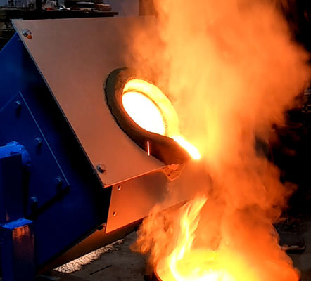 45kW Induktionsschmelzofen für Eisen Stahl Kupfer Gold Silber